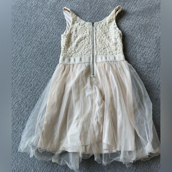 Papaya Cream Tulle Mini Dress - Picture 2 of 3